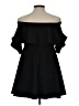 Lovely Day Solid Black Cocktail Dress Size L - photo 2