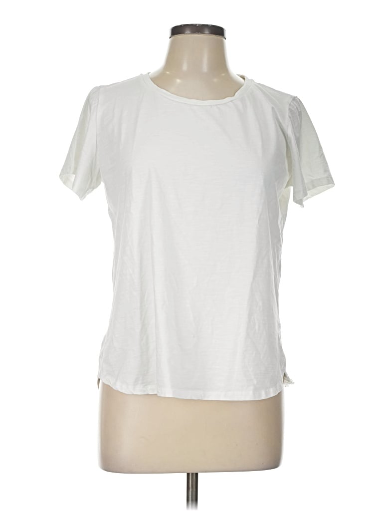 Pre-owned Metric Knits Active T-shirt In Ivory