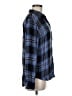 Rails 100% Rayon Plaid Blue Long Sleeve Button-Down Shirt Size M - photo 4