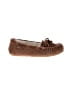 Clarks 100% Leather Brown Flats Size 7 - photo 1