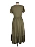 Assorted Brands Solid Green Casual Dress Size L - photo 2