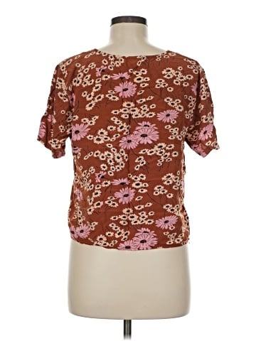 Madewell Novel Tie-Front Top in Hillside Daisies (view 2)