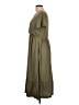 Assorted Brands Solid Green Casual Dress Size L - photo 5