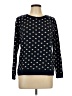 Ann Taylor LOFT 100% Cotton Polka Dots Black Pullover Sweater Size L - photo 1