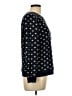 Ann Taylor LOFT 100% Cotton Polka Dots Black Pullover Sweater Size L - photo 4
