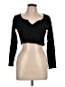 Whimsy + Row Black Long Sleeve Top Size L - photo 1