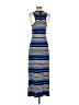 Bisou Bisou Stripes Blue Casual Dress Size 4 - photo 2