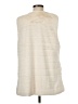 Echo 100% Polyester Ivory Faux Fur Vest Size Med - Lg - photo 2