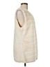 Echo 100% Polyester Ivory Faux Fur Vest Size Med - Lg - photo 4
