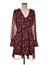 BCBGeneration 100% Polyester Floral Burgundy Casual Dress Size M - photo 1
