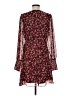 BCBGeneration 100% Polyester Floral Burgundy Casual Dress Size M - photo 2