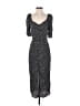 Open Edit 100% Elastic Gray Black Casual Dress Size S - photo 1