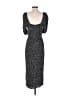 Open Edit 100% Elastic Gray Black Casual Dress Size S - photo 2