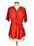 Akemi + Kin Red Short Sleeve Blouse Size XS - photo 1