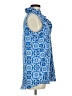 Mud Pie 100% Polyester Blue Sleeveless Blouse Size S - photo 4