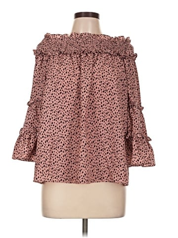 AndTheWhy 3/4 Sleeve Blouse (view 1)