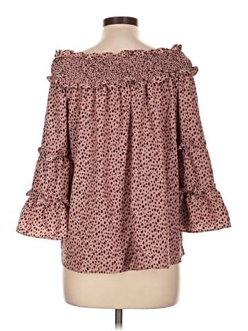 AndTheWhy 3/4 Sleeve Blouse (view 2)