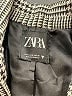 Zara 100% Polyester Houndstooth Gray Blazer Size M - photo 6