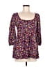 Kimchi Blue 100% Polyester Purple 3/4 Sleeve Blouse Size M - photo 1