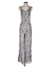 En Creme 100% Rayon Paisley Silver Jumpsuit Size S - photo 1