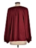 Unbranded Burgundy Long Sleeve Blouse Size L - photo 2