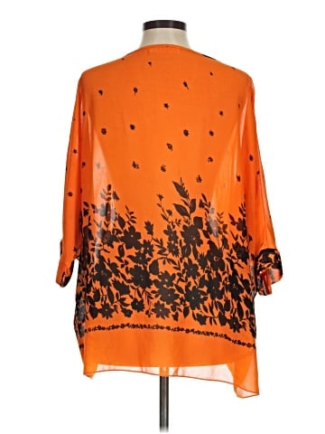 Allegra K 3/4 Sleeve Blouse (view 2)