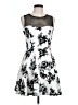Trixxi Floral White Silver Cocktail Dress Size L - photo 1