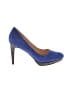 Cole Haan Nike 100% Leather Color Block Blue Heels Size 8 - photo 1
