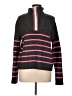 Calligraphie Stripes Black Pullover Sweater Size L - photo 1