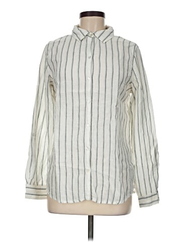 Sigrid Olsen Long Sleeve Button-Down Shirt (view 1)