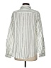 Sigrid Olsen 100% Linen Stripes Ivory Long Sleeve Button-Down Shirt Size M - photo 2