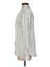 Sigrid Olsen 100% Linen Stripes Ivory Long Sleeve Button-Down Shirt Size M - photo 5
