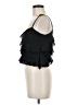 White Fox Black Sleeveless Blouse Size M - photo 5