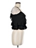 White Fox Black Sleeveless Blouse Size M - photo 4