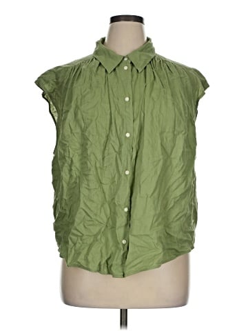 H&M Sleeveless Button-Down Shirt (view 1)