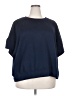 Double Take Blue Short Sleeve Top Size 3X - photo 1