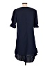 Unbranded Solid Blue Casual Dress Size L - photo 2