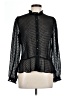 Ann Taylor LOFT 100% Polyester Black Long Sleeve Blouse Size 10 - photo 1