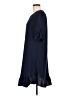 Unbranded Solid Blue Casual Dress Size L - photo 5