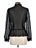 Ann Taylor LOFT 100% Polyester Black Long Sleeve Blouse Size 10 - photo 2