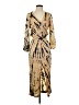 Cali Dreaming 100% Polyamide Tie-dye Tan Casual Dress Size S - photo 1