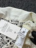 Cupshe 100% Polyester Ivory Short Sleeve Blouse Size S - photo 7
