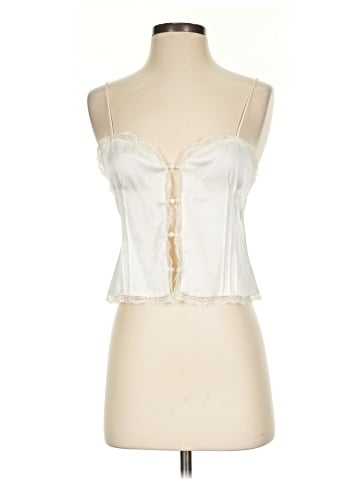 Victoria Beckham x Mango Sleeveless Silk Top (view 1)