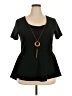 Assorted Brands Black Short Sleeve Top Size 3X - photo 1