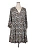 Torrid Print Gray Casual Dress Size 3X Plus (3) - photo 1