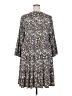 Torrid Print Gray Casual Dress Size 3X Plus (3) - photo 2