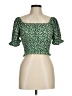 Topshop Green 3/4 Sleeve Blouse Size 8 - photo 1