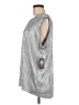 Vince Camuto 100% Polyester Metallic Silver Sleeveless Top Size M - photo 5