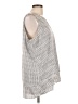 Chico's 100% Polyester Silver Sleeveless Blouse Size Lg (2) - photo 4