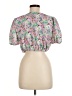 Lush 100% Polyester Pink Short Sleeve Blouse Size M - photo 2